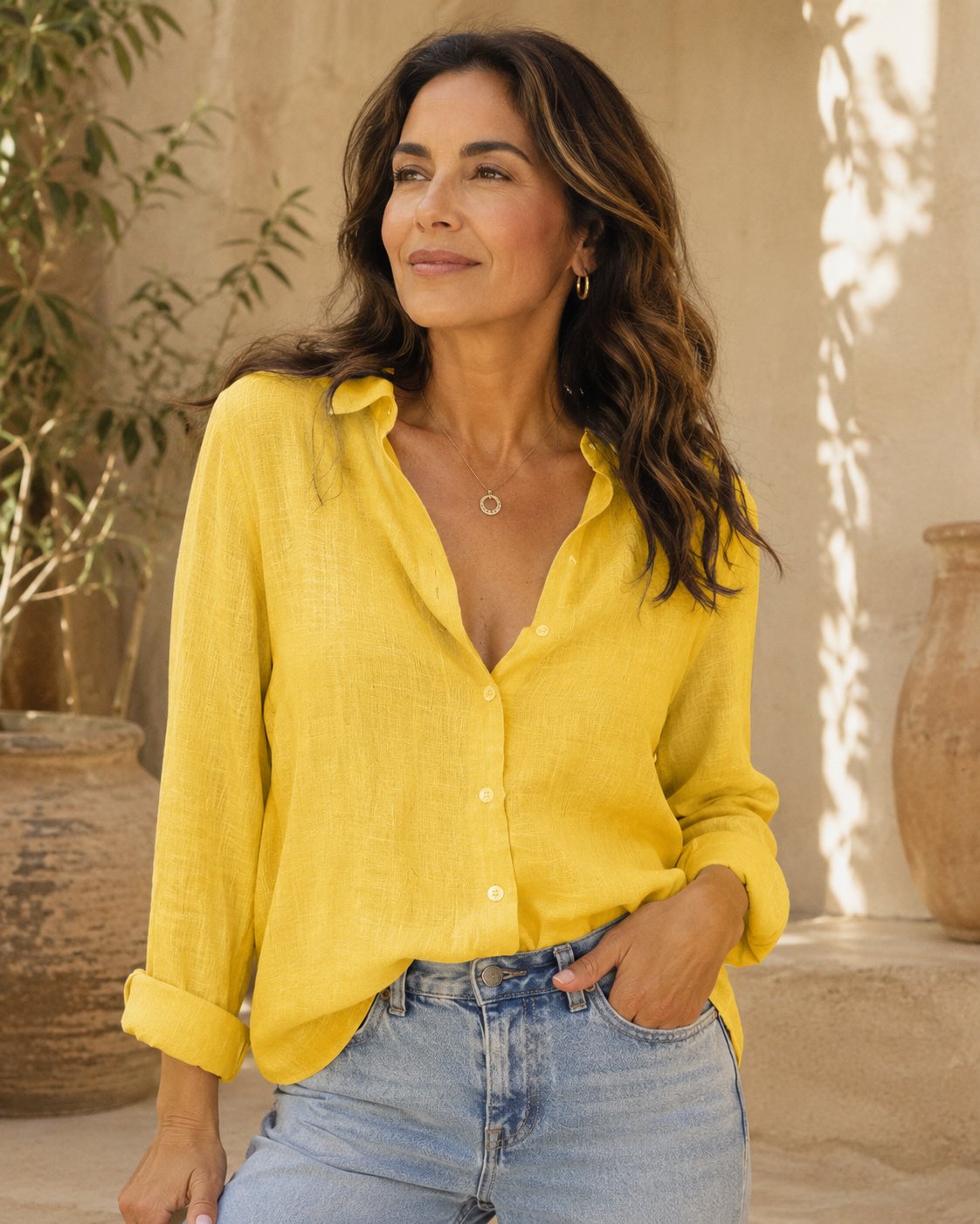 Alma | Camisa de Lino con Botones