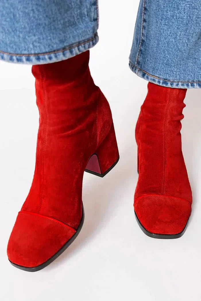 Ava | Botines de tacón ancho elegantes