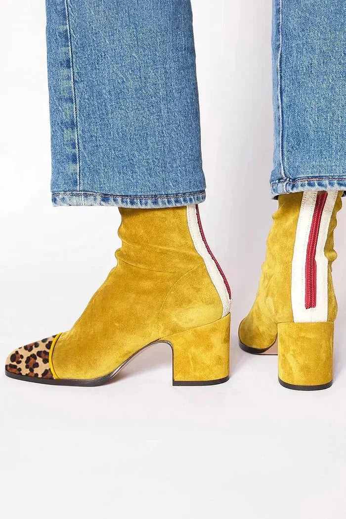 Ava | Botines de tacón ancho elegantes