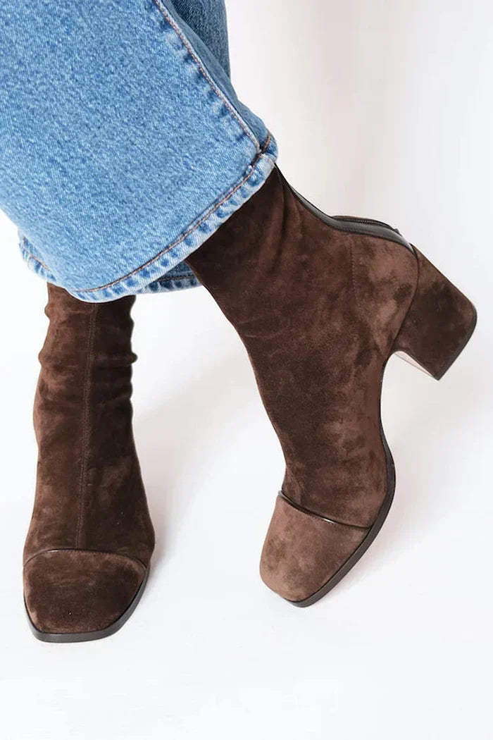 Ava | Botines de tacón ancho elegantes