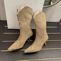 Aitana | Botines vaqueros de punta fina