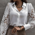 Laura | Camisa con Mangas de Encaje