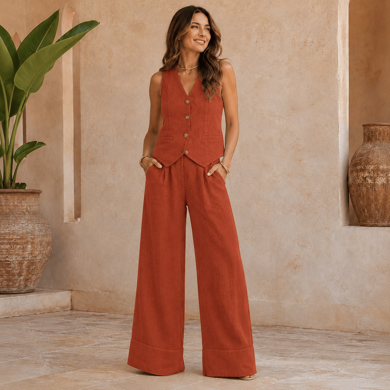 Amara | Conjunto elegante con chaleco