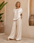 Georgina| Conjunto Casual con Pantalón Ancho