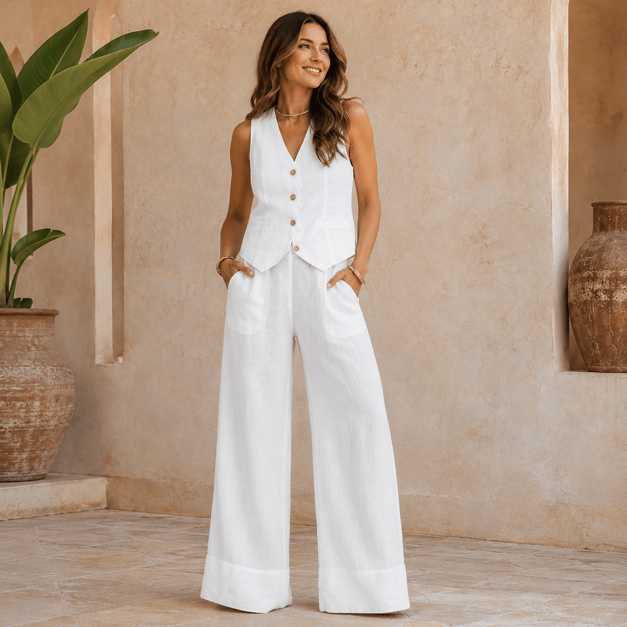 Amara | Conjunto elegante con chaleco