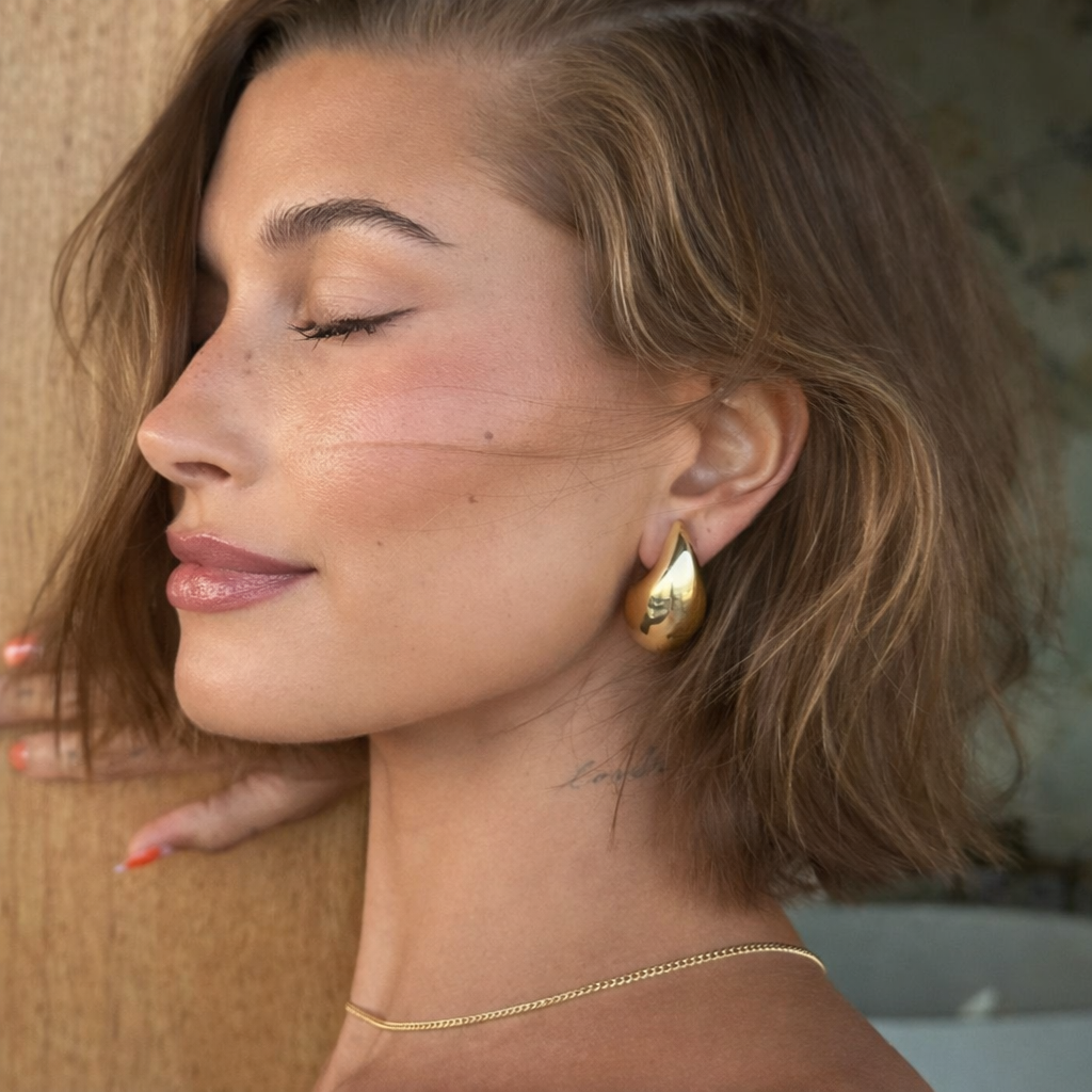 Luna | Pendientes plateados elegantes