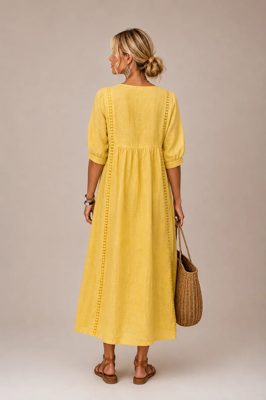 Elena | Vestido Midi Cómodo y Elegante