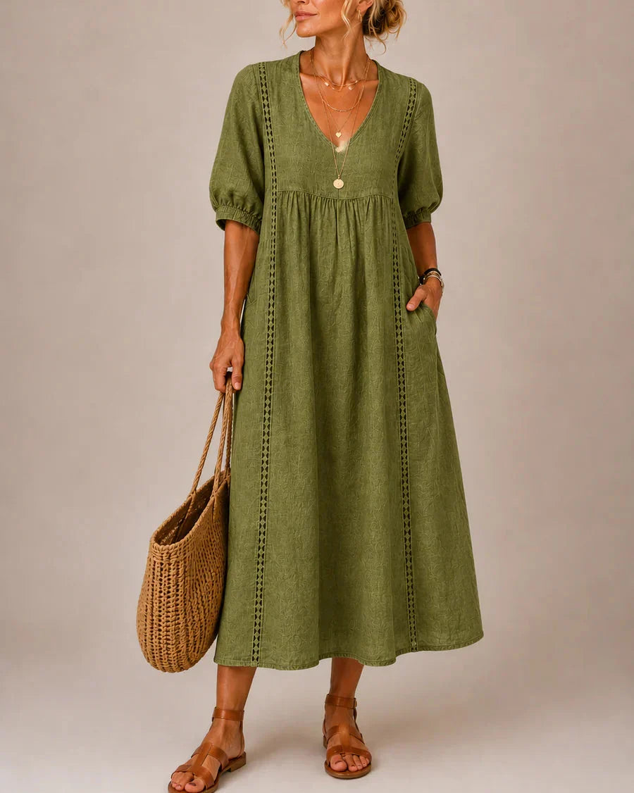 Elena | Vestido Midi Cómodo y Elegante