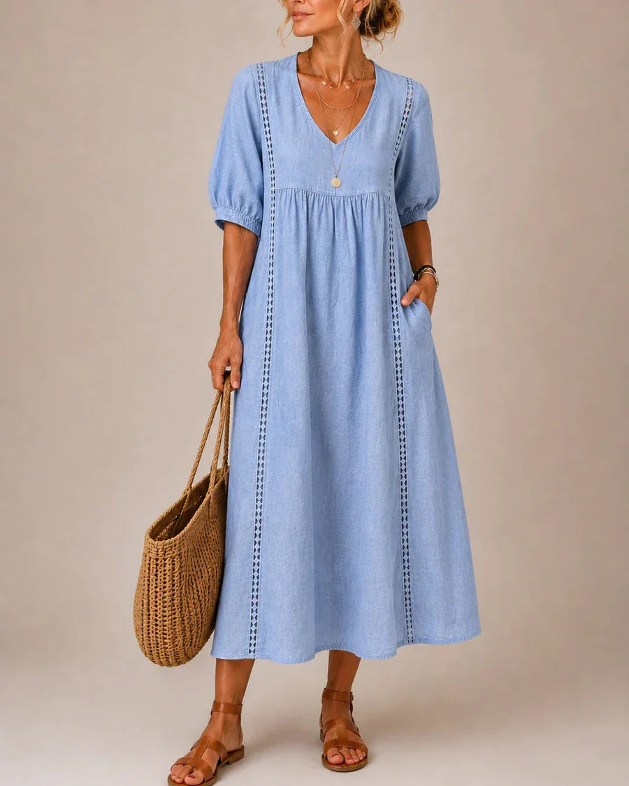 Elena | Vestido Midi Cómodo y Elegante