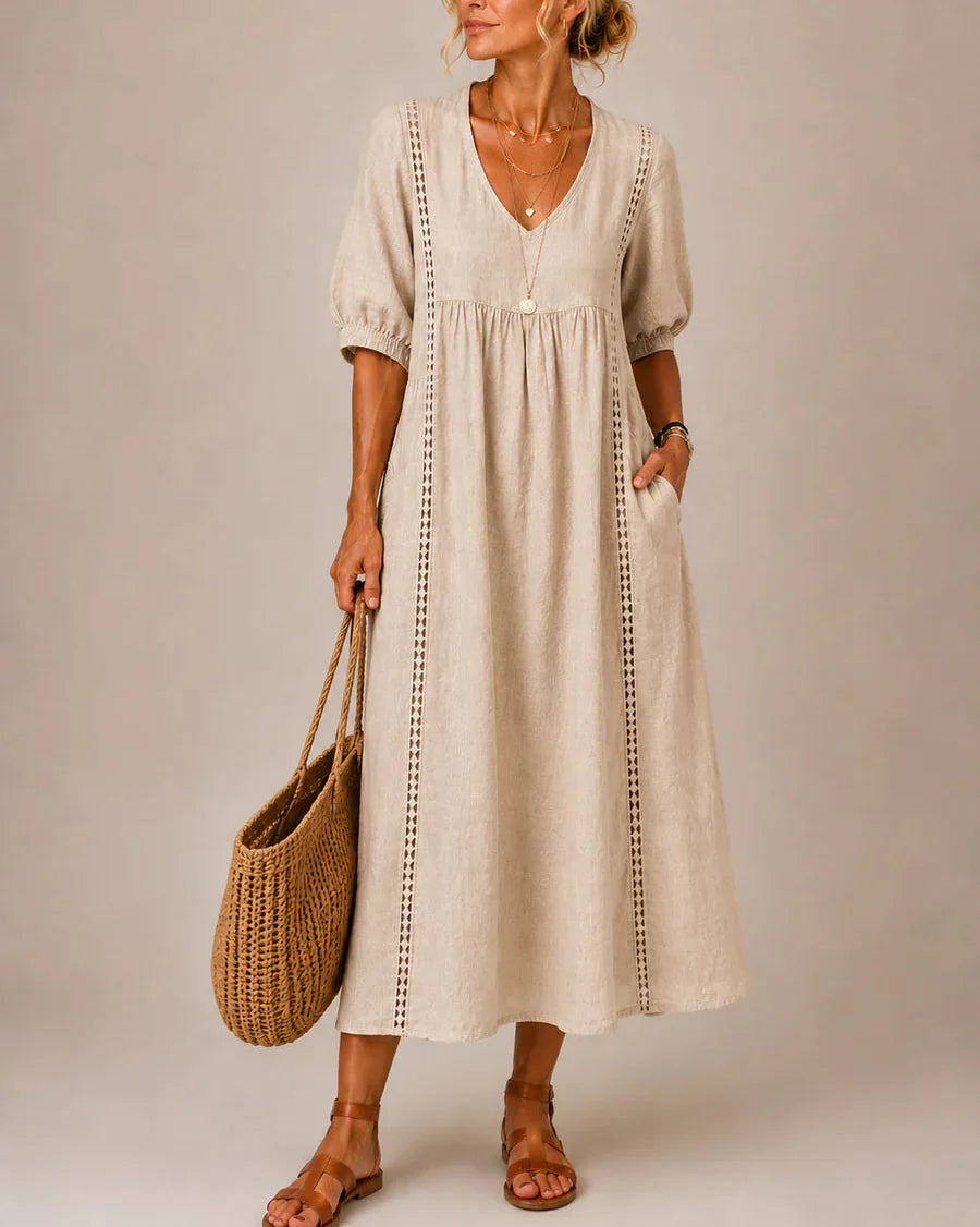 Elena | Vestido Midi Cómodo y Elegante
