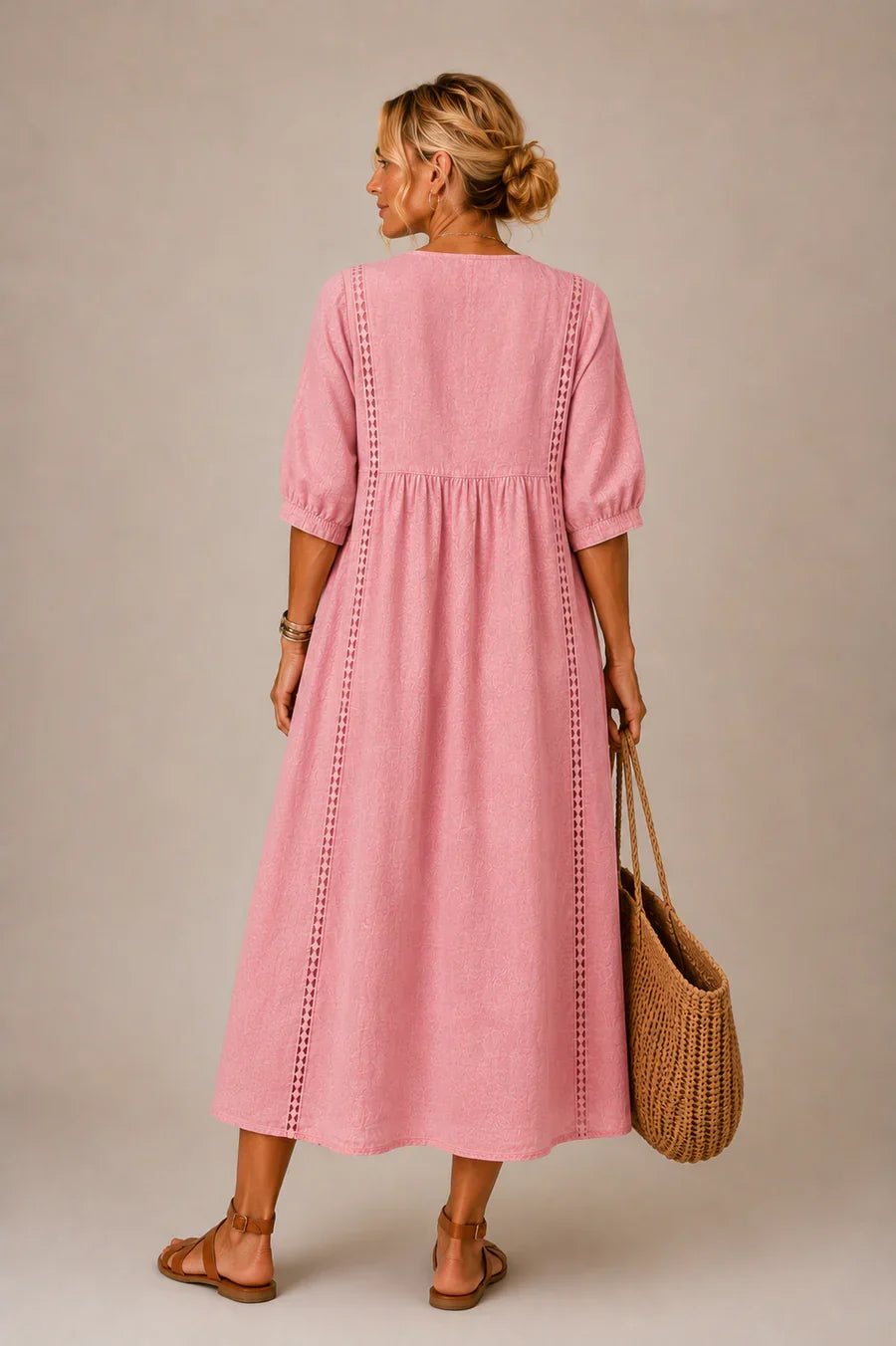 Elena | Vestido Midi Cómodo y Elegante