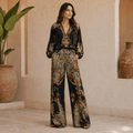 Isabel | Conjunto Estampado de Blusa y Pantalón