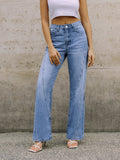 Valeria | Jeans Rectos  de Tiro Medio y Corte Relajado