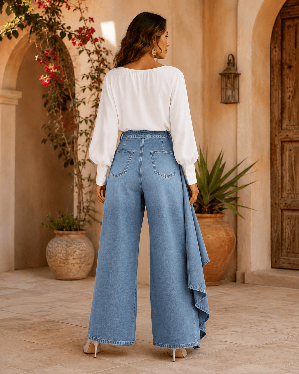 Mara  Pantalón vaquero asimétrico