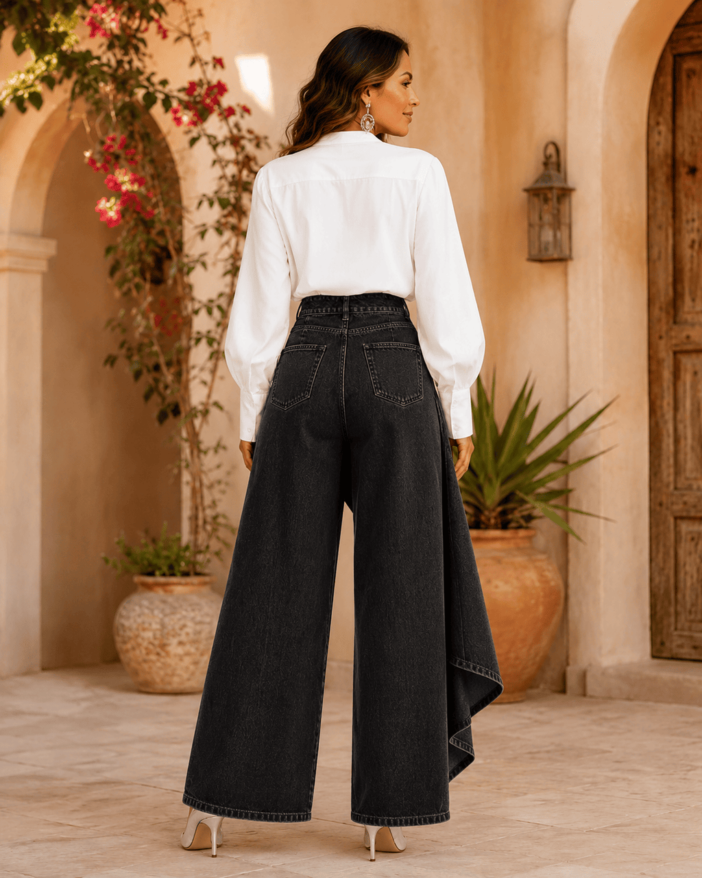 Mara  Pantalón vaquero asimétrico