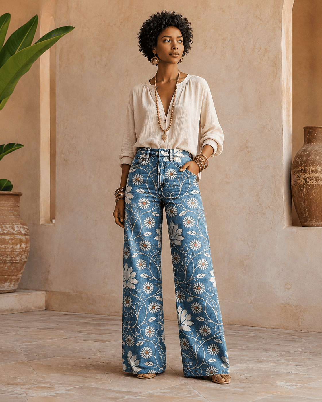 Margarita | Pantalón boho floral