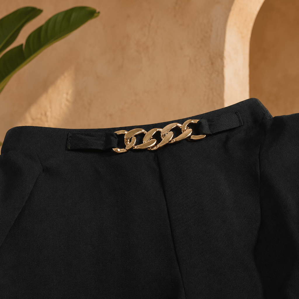 Noa | Pantalón negro elegante de tiro alto