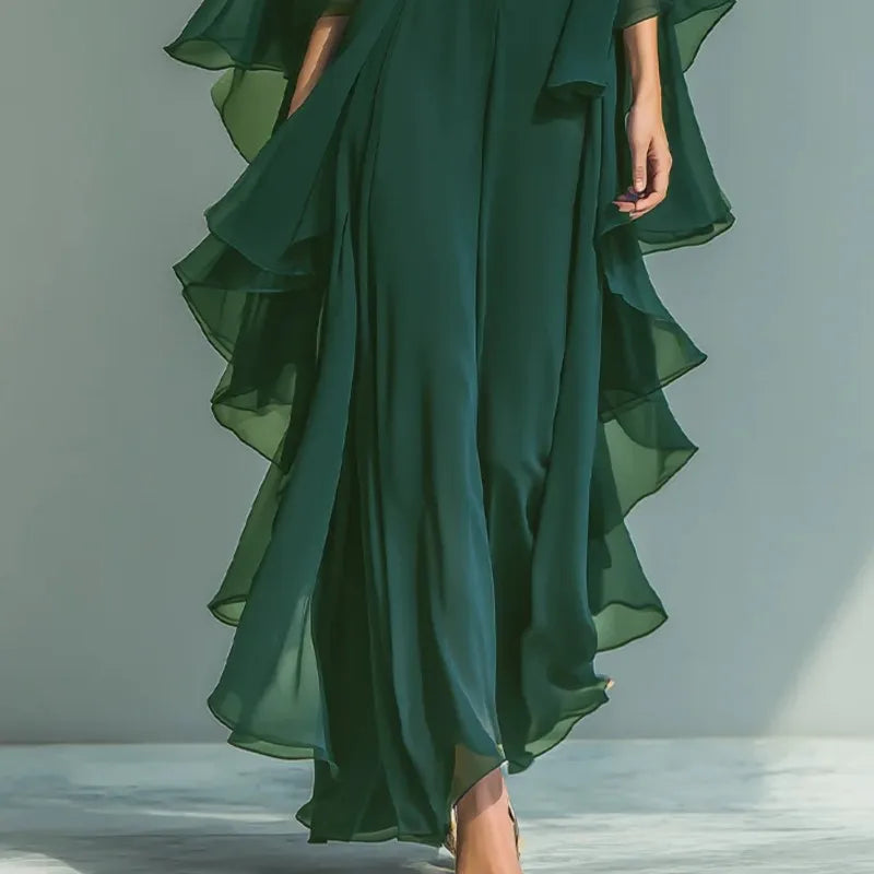 Marina Verde | Conjunto Elegante de Gasa