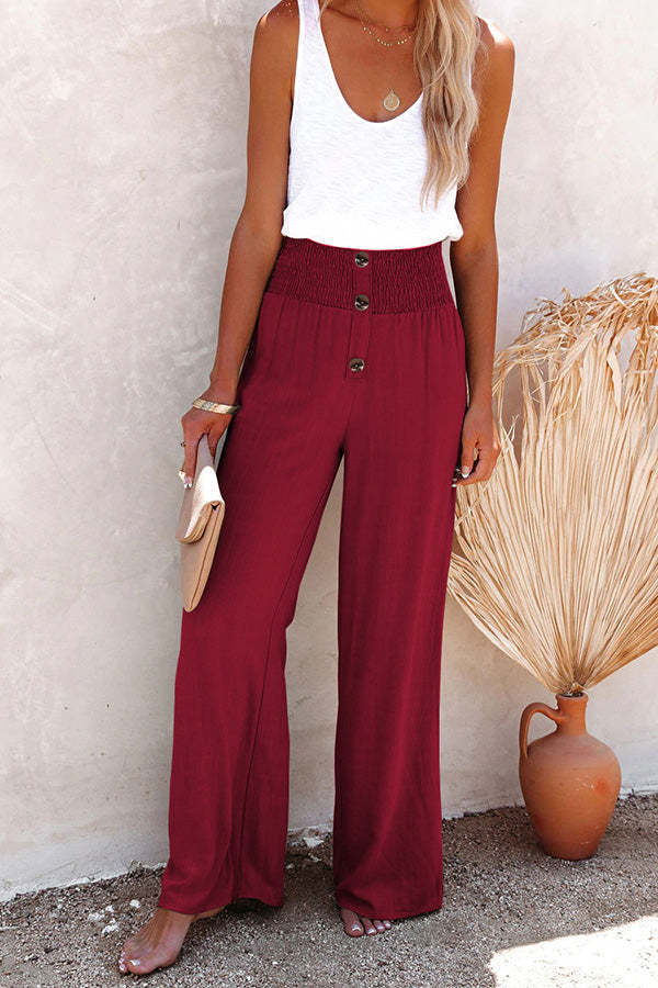 Lucía | Pantalón Palazzo de Lino