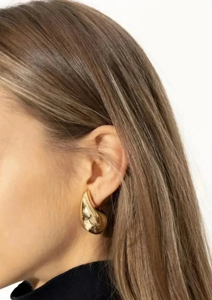 Luna | Pendientes plateados elegantes