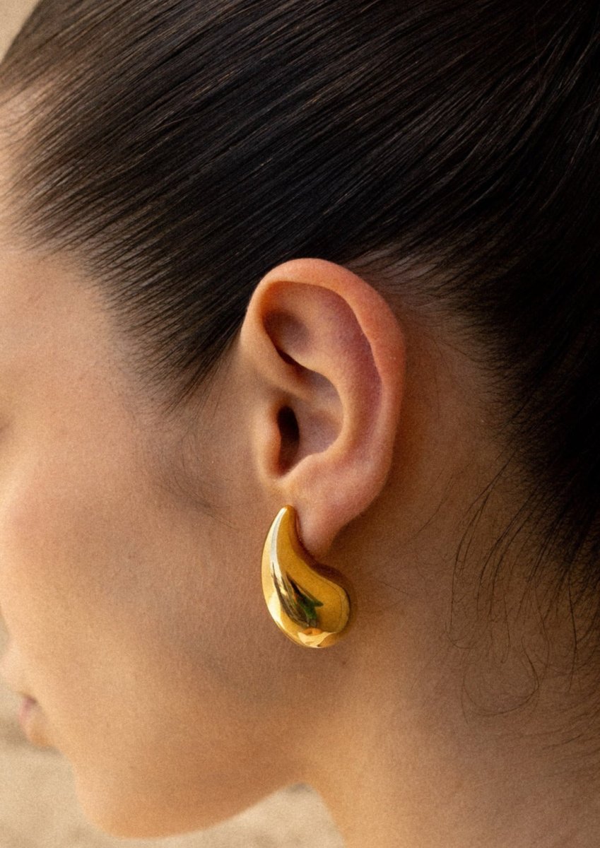 Luna | Pendientes plateados elegantes