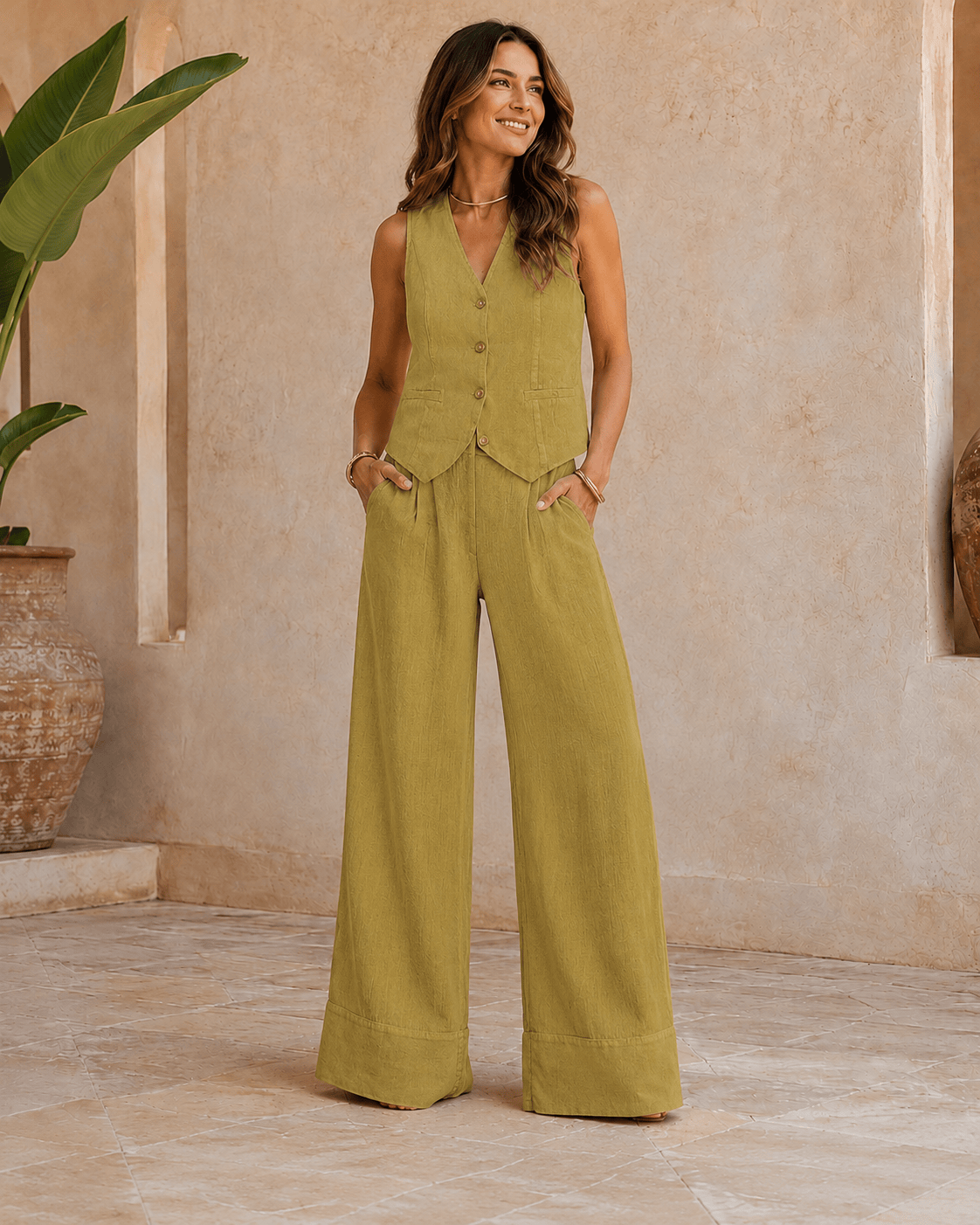Amara | Conjunto elegante con chaleco