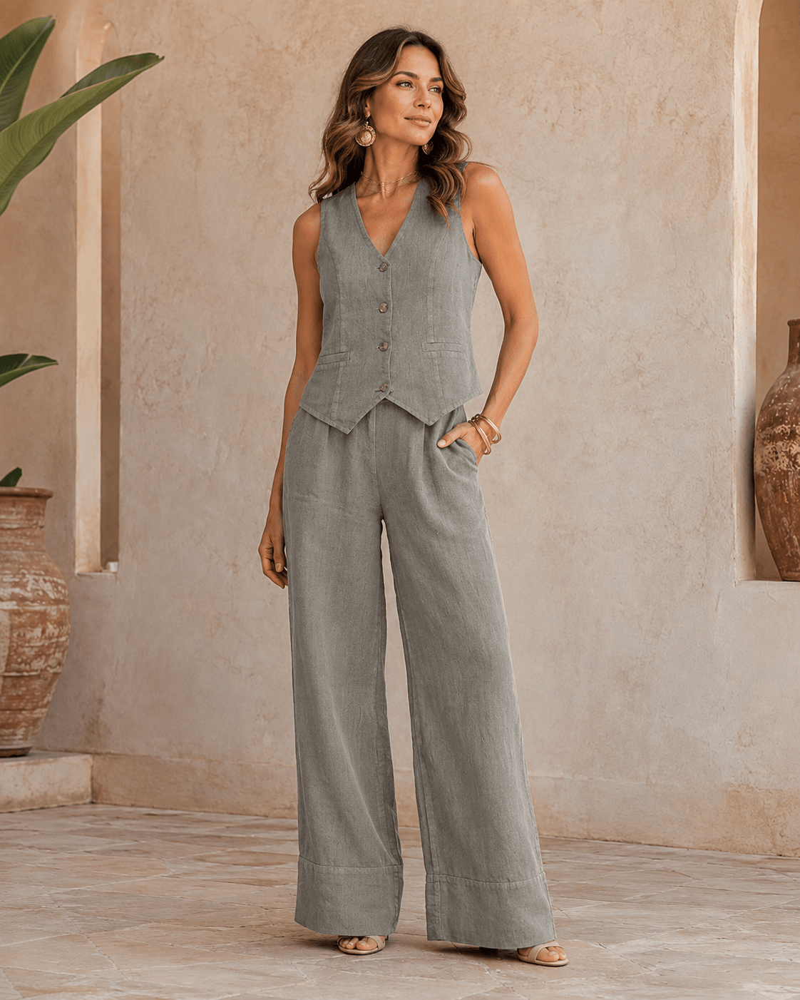 Amara | Conjunto elegante con chaleco