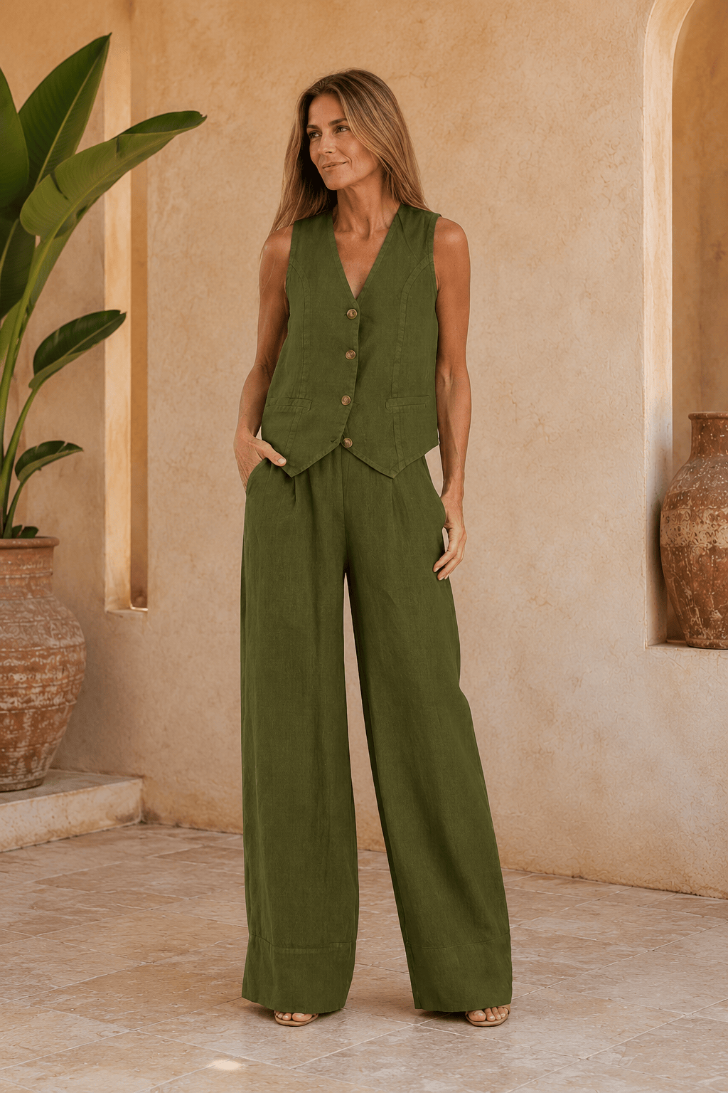 Amara | Conjunto elegante con chaleco