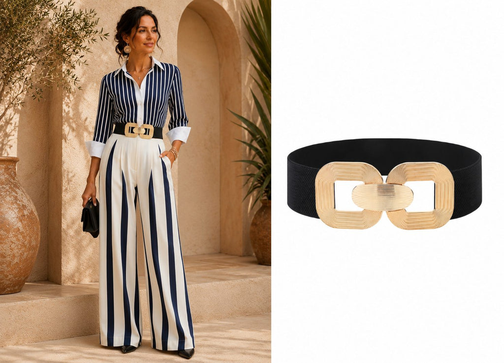 Marina | Conjunto Elegante de Rayas
