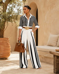 Marina | Conjunto Elegante de Rayas