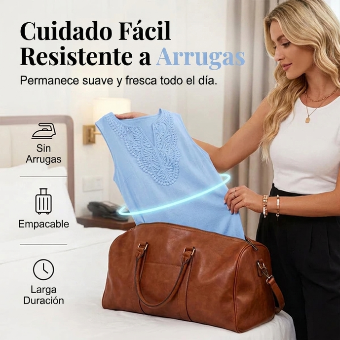 Marisol | Vestido Bordado de Algodón