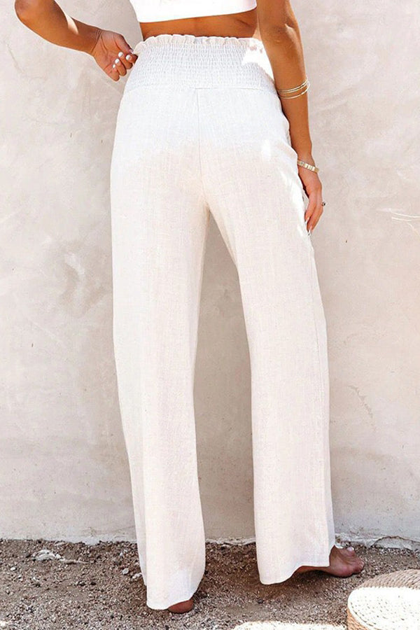 Lucía | Pantalón Palazzo de Lino