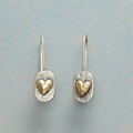 Lía | Pendientes de corazón bicolor
