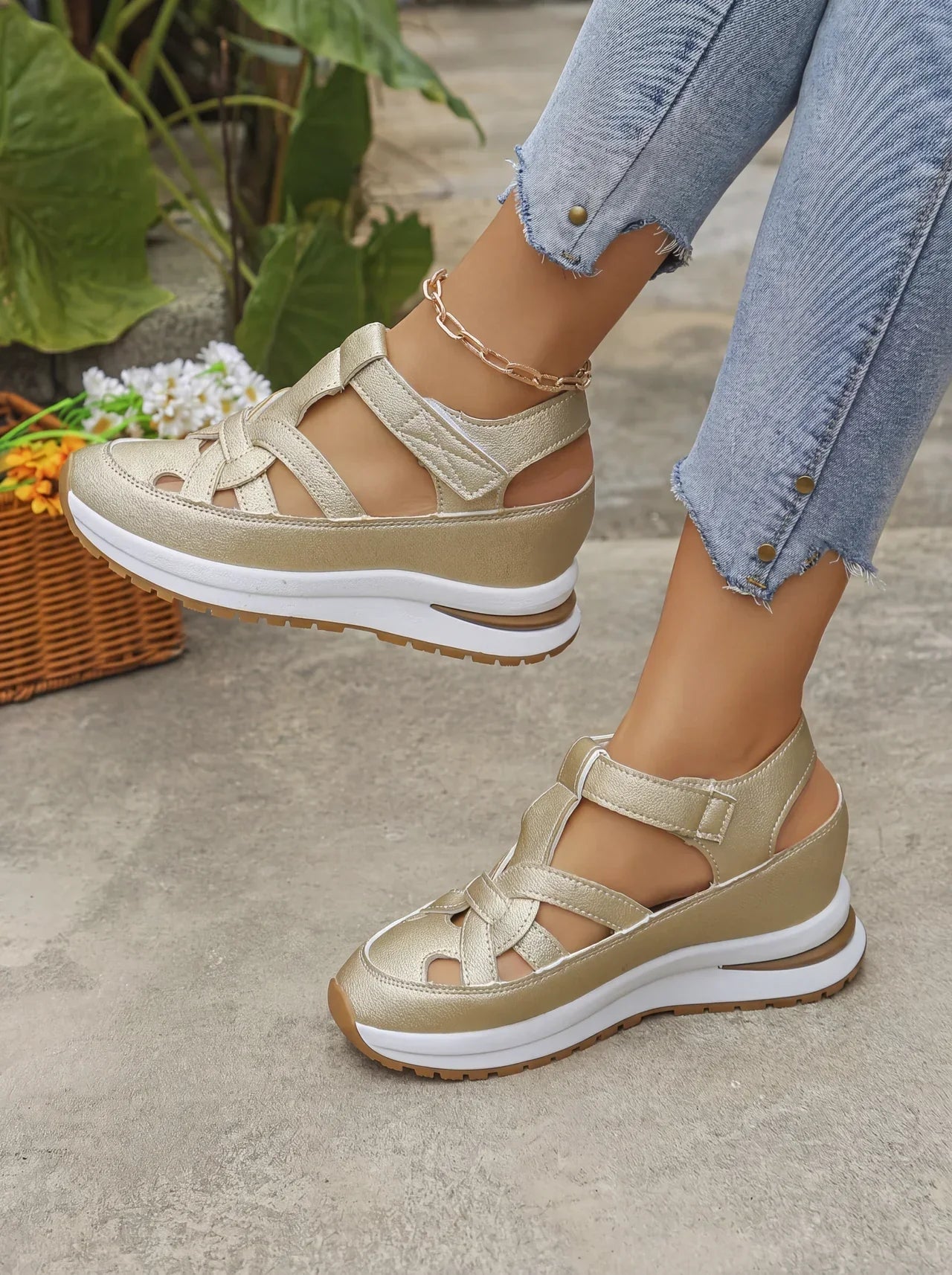 Valeria | Sandalias Cómodas de Cuña
