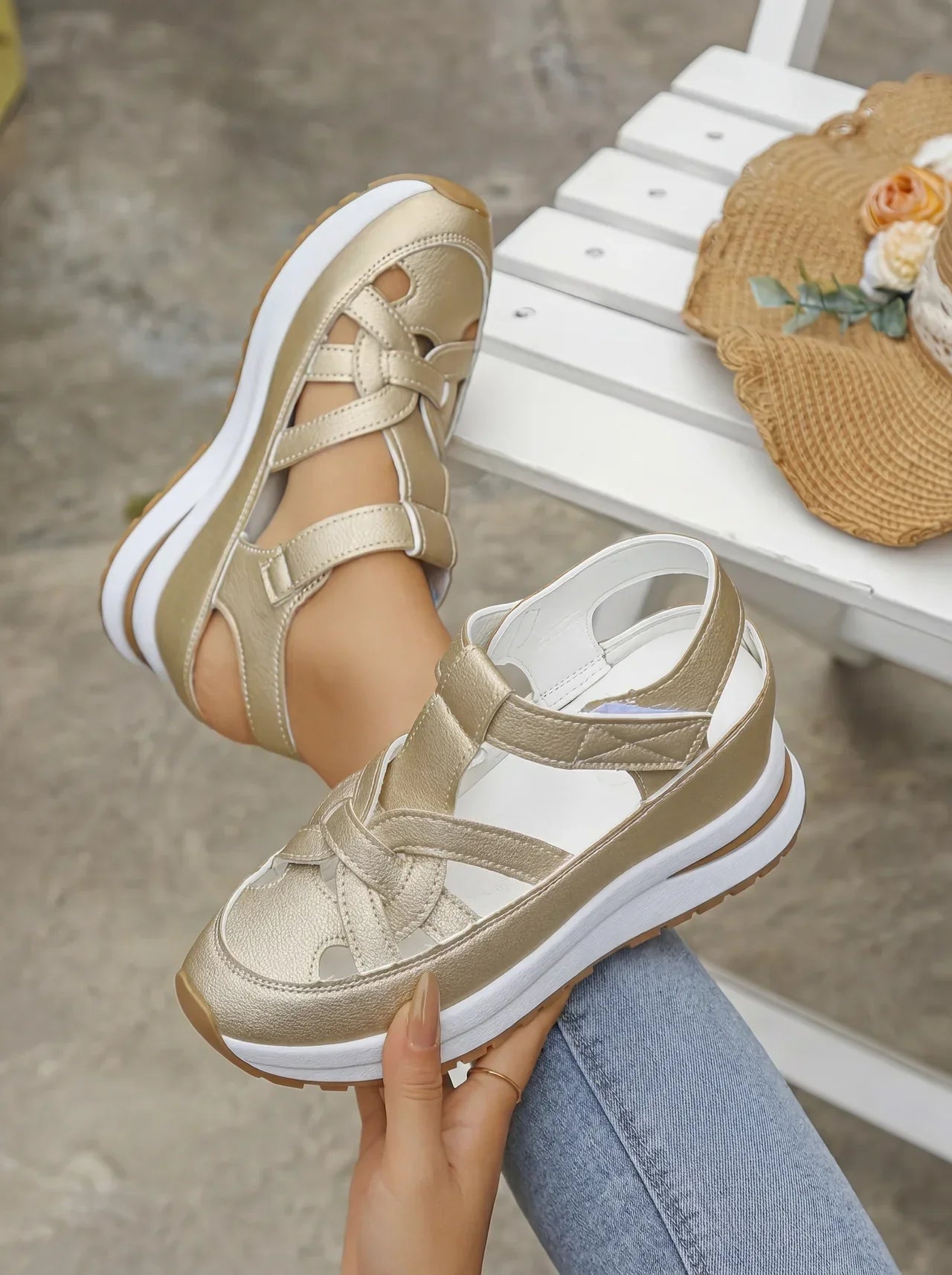 Valeria | Sandalias Cómodas de Cuña