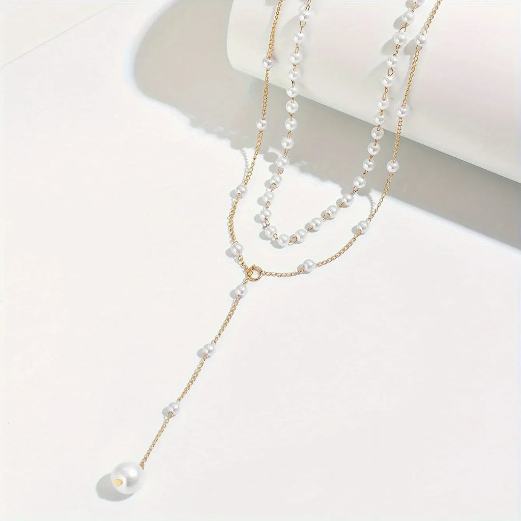 Elena | Collar de perlas doble capa