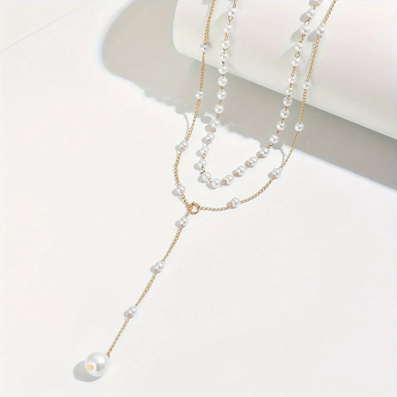 Elena | Collar de perlas doble capa