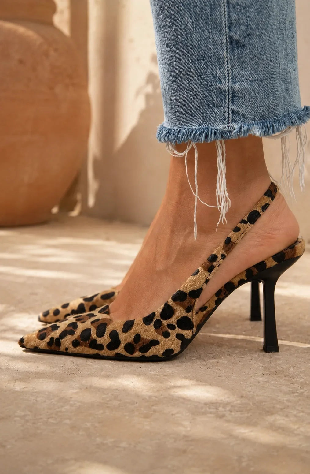 Regina | Tacones D’Orsay de Leopardo